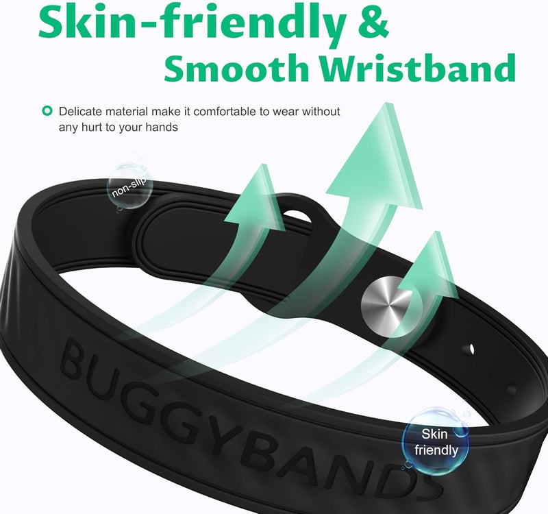 BuggyBands Mosquito Repellent Bracelets, 6 Pack Silicone Mosquito Repellent Bands with DEET Free, Natural & Waterproof Bug Wristbands for Kids and Adults, Outdoor Traveling Protection - Image 3